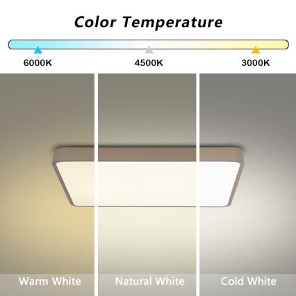 Brilagi - LED plafonsko svetlo POOL LED/36W/230V 3000/4500/6000K 40x40 cm bež