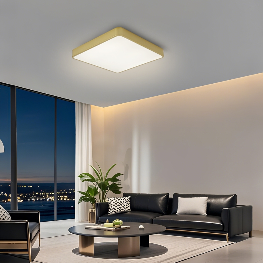 Brilagi - LED plafonsko svetlo POOL LED/36W/230V 3000/4500/6000K 40x40 cm zlatna