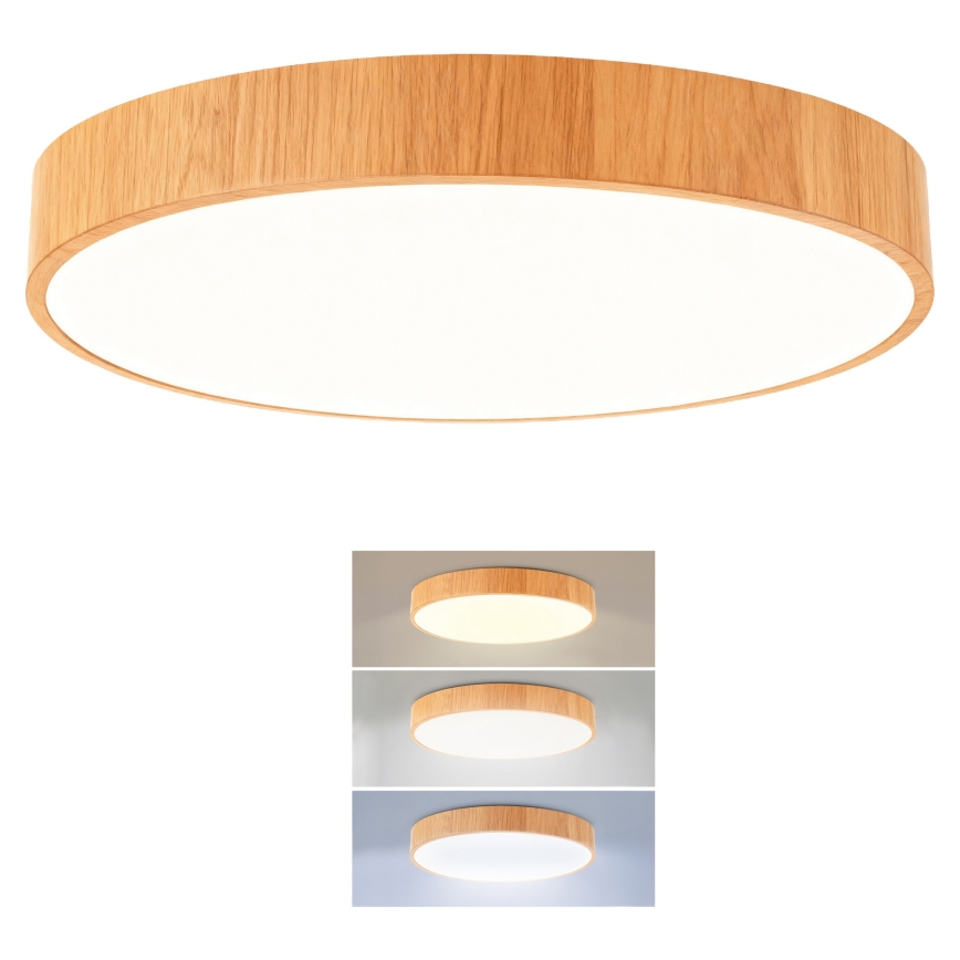 Brilagi - LED plafonsko svetlo POOL LED/48W/230V 3000/4000/6000K Ø 40 cm drveni dekor