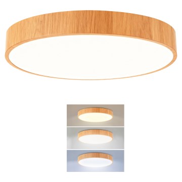 Brilagi - LED plafonsko svetlo POOL LED/48W/230V 3000/4000/6000K Ø 40 cm drveni dekor