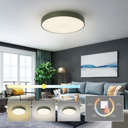 Brilagi - LED stropno svetlo POOL LED/60W/230V 3000/4000/6000K prečnik 50 cm zeleno
