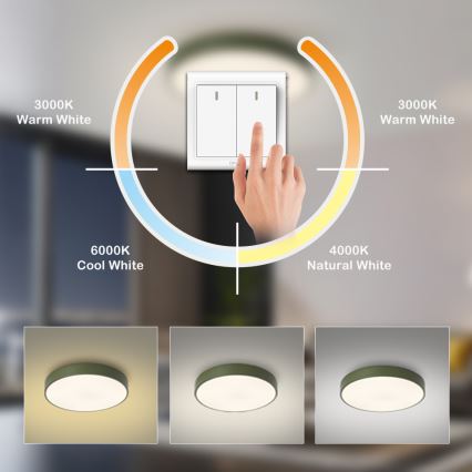 Brilagi - LED stropno svetlo POOL LED/60W/230V 3000/4000/6000K prečnik 50 cm zeleno