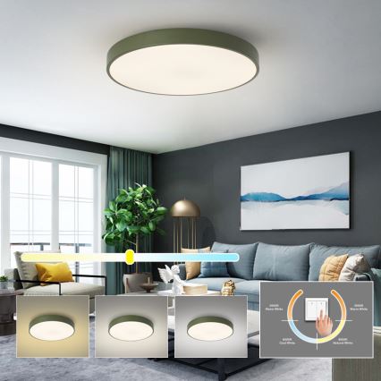 Brilagi - LED plafonsko svetlo POOL LED/60W/230V 3000/4000/6000K prečnik 60 cm, zeleno