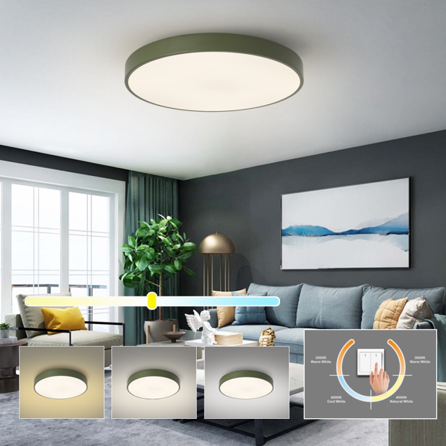 Brilagi - LED plafonsko svetlo POOL LED/60W/230V 3000/4000/6000K prečnik 60 cm, zeleno