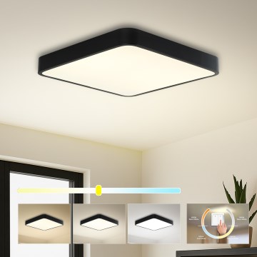Brilagi - LED plafonsko svetlo POOL SQUARE LED/48W/230V 3000/4000/6000K 50x50 cm crna