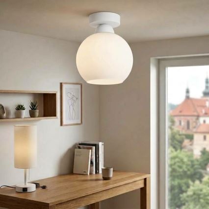 BRILAGI - LED plafonsko svetlo RETRO GLASS 1xE27/60W/230V prečnik 15 cm belo
