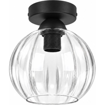 BRILAGI - LED plafonsko svetlo RETRO GLASS 1xE27/60W/230V Ø 18 cm crna/prozirna