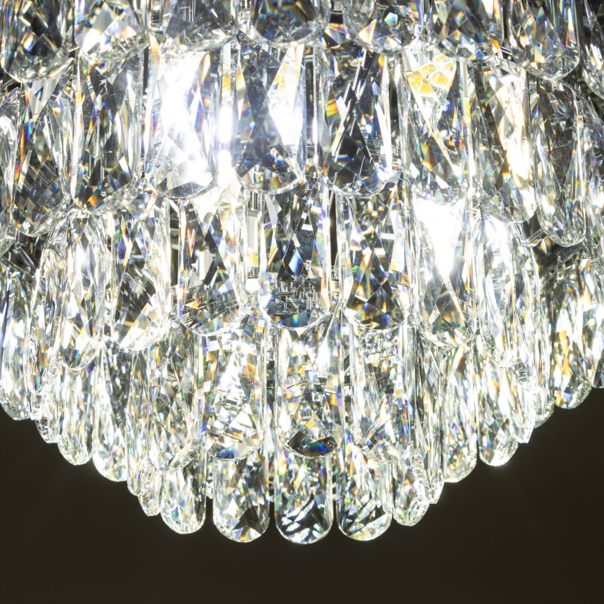 Brilagi - LED kristalno plafonsko svetlo VELURE 5xE14/40W/230V, prečnika 46 cm, crno