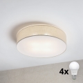 Brilagi - LED plafonsko svetlo SIRIJA 4xE27/15W/230V, prečnik 60 cm, krem boje