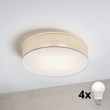 Brilagi - LED plafonsko svetlo SIRIJA 4xE27/15W/230V, prečnik 60 cm, krem boje