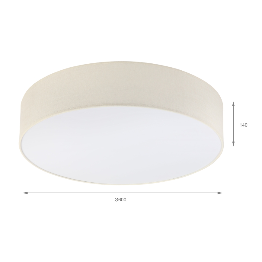 BRILAGI - LED plafonsko svetlo SIRIJA 4xE27/15W/230V, prečnik 60 cm, krem boje
