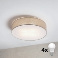Brilagi - LED plafonsko svetlo SIRIJA 4xE27/15W/230V Ø 60 cm bež