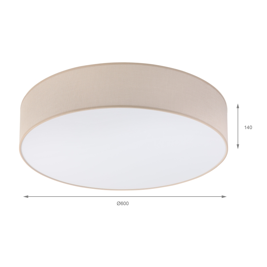Brilagi - LED plafonsko svetlo SIRIJA 4xE27/60W/230V Ø 60 cm bež