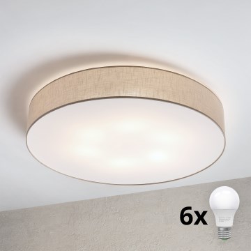 Brilagi - LED plafonsko svetlo SIRIJA 6xE27/60W/230V prečnika 80 cm bež