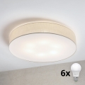 Brilagi - LED plafonsko svetlo SIRIJA 6xE27/60W/230V prečnika 80 cm u krem boji