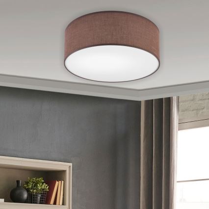 Brilagi - LED plafonsko svetlo SIRIJA LED/12W/230V, prečnik 35 cm, braon