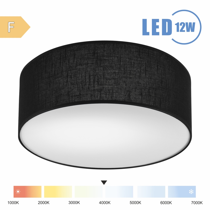 Brilagi - LED plafonsko svetlo SIRIJA LED/12W/230V prečnik 35 cm crna