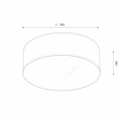 Brilagi - LED plafonsko svetlo SIRIJA LED/12W/230V prečnik 35 cm crna