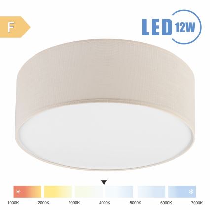 Brilagi - LED plafonsko svetlo SIRIJA LED/12W/230V prečnika 35 cm krem