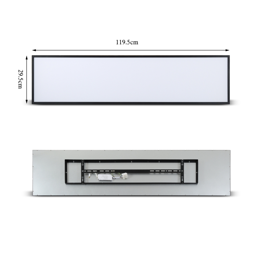Brilagi - LED plafonsko svetlo SLIMFRAME LED/58W/230V 120x30 cm crna