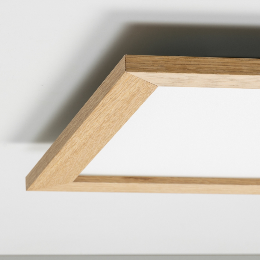 Brilagi - LED plafonsko svetlo SLIMFRAME WOOD LED/36W/230V 49,5x49,5 cm braon