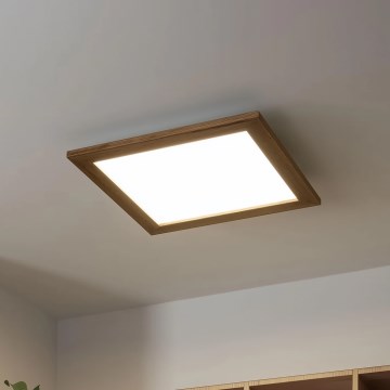 Brilagi - LED plafonsko svetlo SLIMFRAME WOOD LED/36W/230V 49,5x49,5 cm braon
