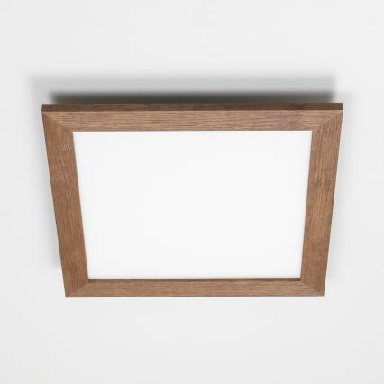 Brilagi - LED stropna svetiljka SLIMFRAME WOOD LED/36W/230V 49,5x49,5 cm tamno braon