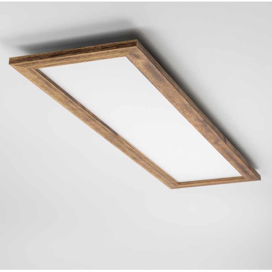 Brilagi - LED plafonsko svetlo SLIMFRAME WOOD LED/58W/230V 124x34 cm braon