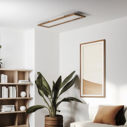Brilagi - LED plafonsko svetlo SLIMFRAME WOOD LED/58W/230V 124x34 cm braon