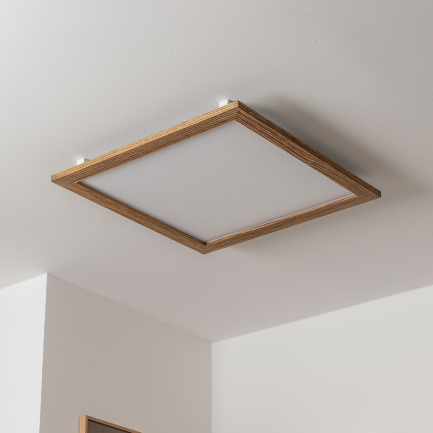 Brilagi - LED plafonsko svetlo SLIMFRAME WOOD LED/58W/230V 64x64 cm braon