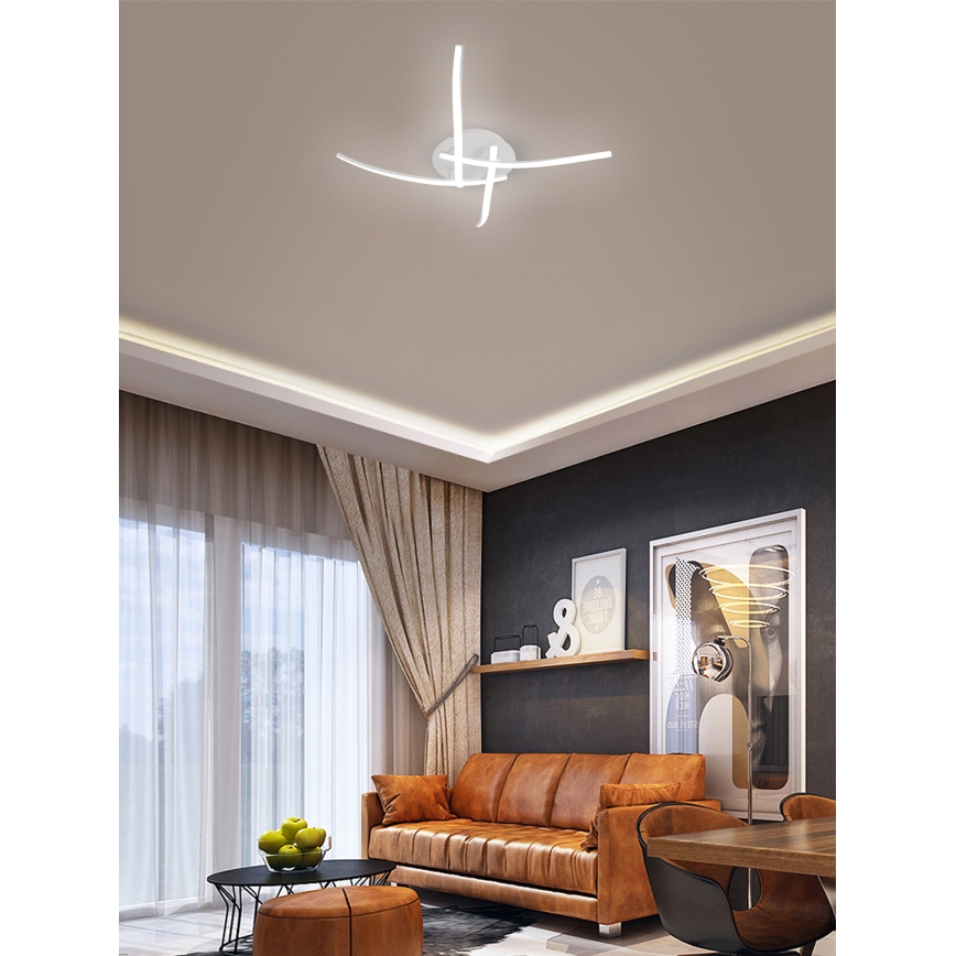 Brilagi - LED stropno svetlo STRIPES LED/32W/230V 60x60 cm belo