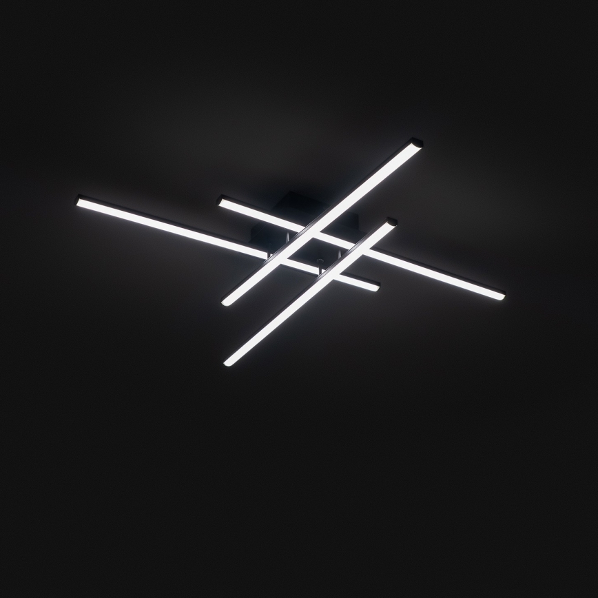 Brilagi - LED plafonjera STRIPES LED/37W/230V 68x68 cm crna