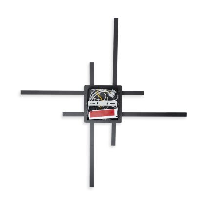 Brilagi - LED plafonjera STRIPES LED/37W/230V 68x68 cm crna