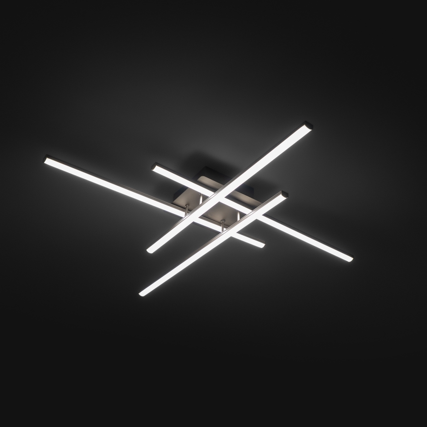 Brilagi - LED plafonska svetiljka STRIPES LED/37W/230V 68x68 cm srebrna