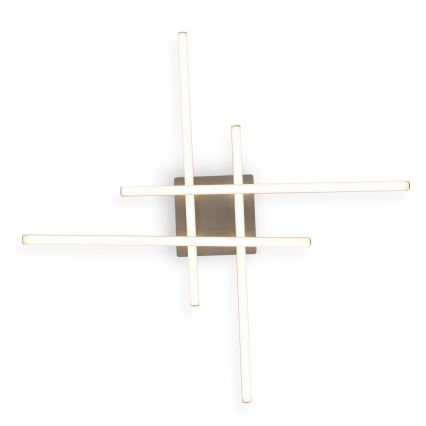 Brilagi - LED plafonska svetiljka STRIPES LED/37W/230V 68x68 cm srebrna