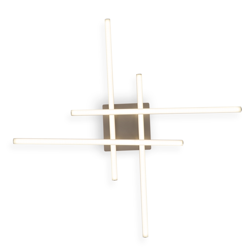 Brilagi - LED plafonska svetiljka STRIPES LED/37W/230V 68x68 cm srebrna