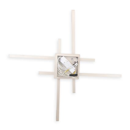 Brilagi - LED plafonska svetiljka STRIPES LED/37W/230V 68x68 cm srebrna