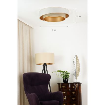 Brilagi - LED plafonsko svetlo VEGAS SHINE LED/24W/230V prečnik 60 cm bež/krem