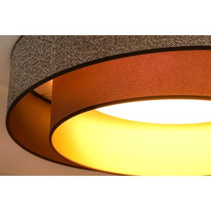 Brilagi - LED plafonsko svetlo VEGAS SHINE LED/24W/230V Ø 60 cm braon