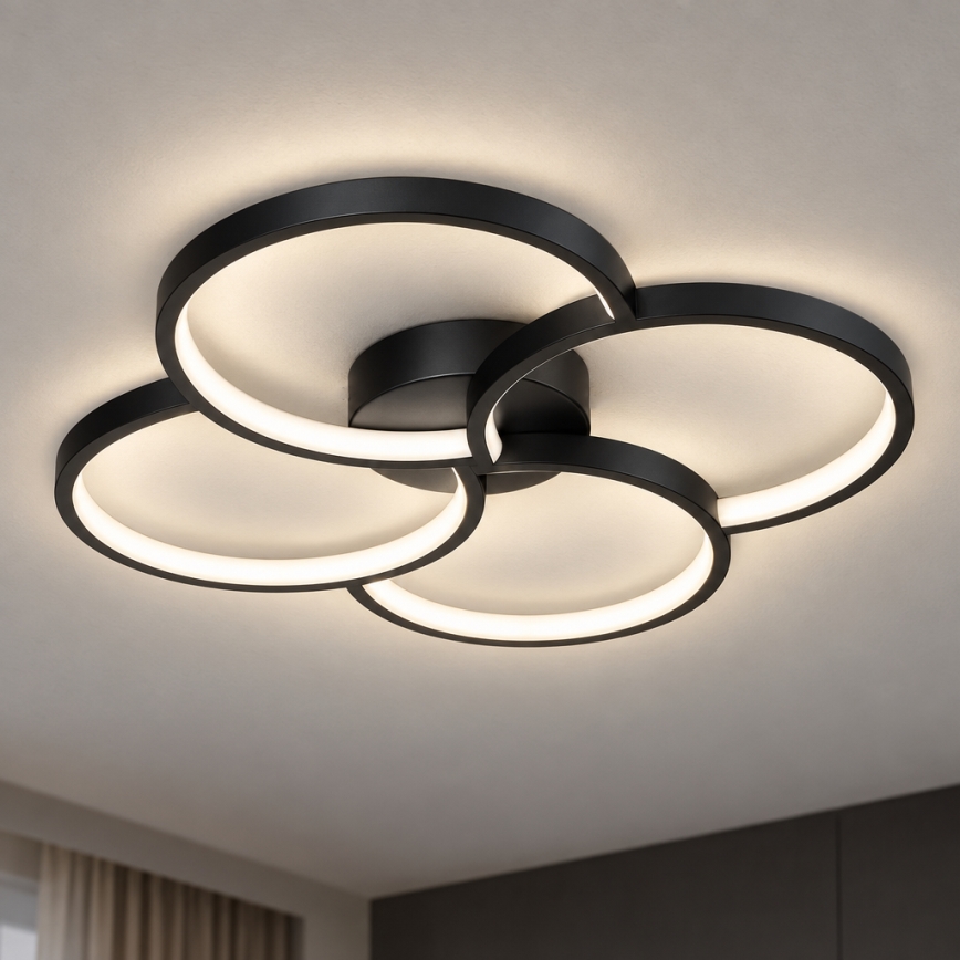 BRILAGI - LED plafonsko svetlo VELO LED/42W/230V 4000K prečnik 52 cm crna