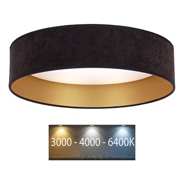 Brilagi - LED plafonsko svetlo VELVET LED/12W/230V prečnik 30 cm 3000K/4000K/6400K crna/zlatna