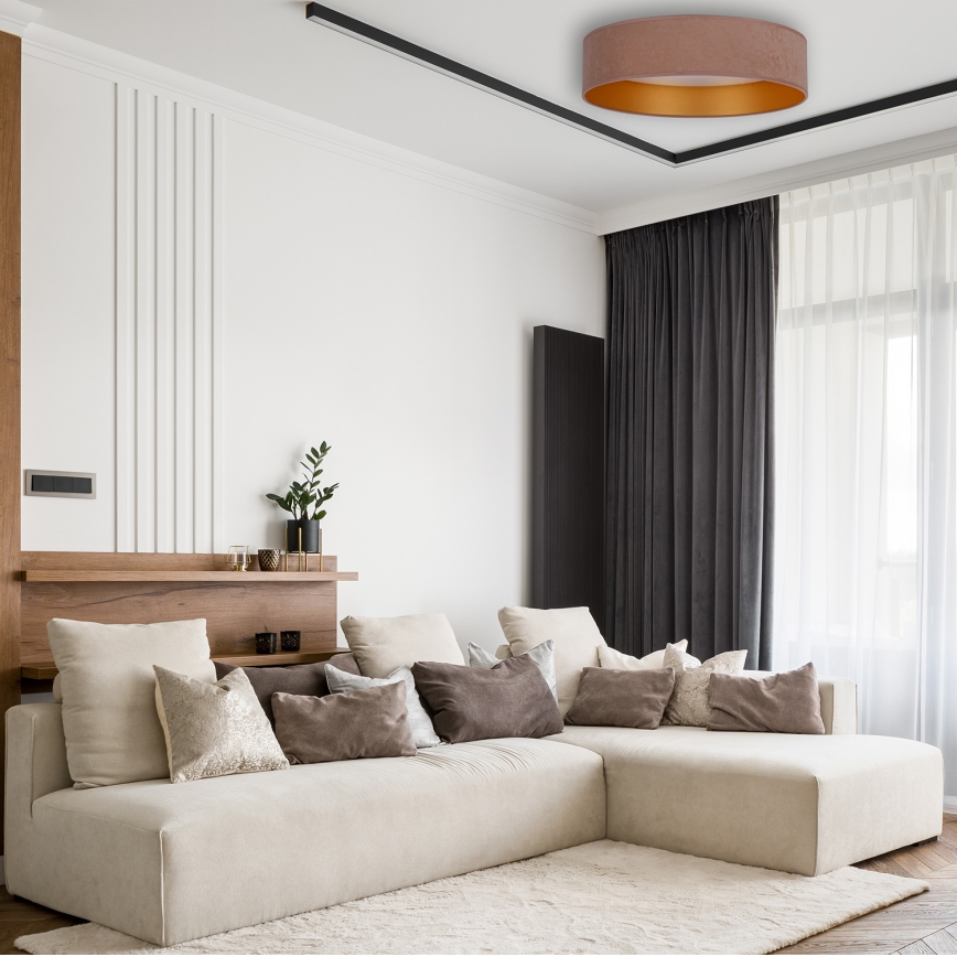 Brilagi - LED plafonsko svetlo VELVET LED/12W/230V Ø 30 cm 3000K/4000K/6400K bež/zlatno