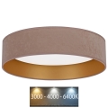 Brilagi - LED plafonsko svetlo VELVET LED/24W/230V prečnik 40 cm 3000/4000/6400K bež/zlatna
