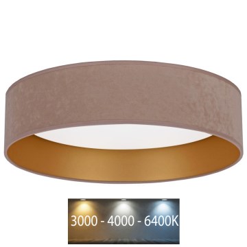 Brilagi - LED plafonsko svetlo VELVET LED/24W/230V prečnik 40 cm 3000/4000/6400K bež/zlatna