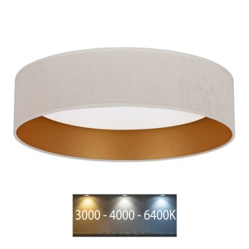 Brilagi - LED plafonsko svetlo VELVET LED/24W/230V prečnik 40 cm 3000/4000/6400K krem/zlatna