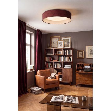 Brilagi - LED plafonsko svetlo VELVET SIMPLE LED/24W/230V 3000K prečnik 45 cm bordo