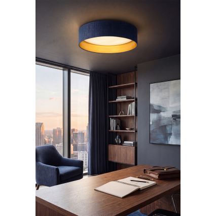 BRILAGI - LED plafonsko svetlo VELVET SIMPLE LED/24W/230V 3000K prečnik 45 cm plava/zlatna
