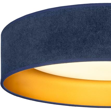 BRILAGI - LED plafonsko svetlo VELVET SIMPLE LED/24W/230V 3000K prečnik 45 cm plava/zlatna