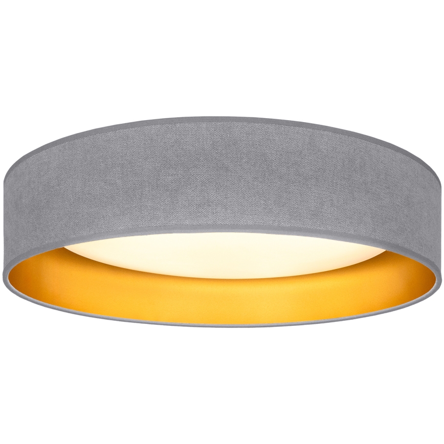 BRILAGI - LED plafonska svetiljka VELVET SIMPLE, LED/36W/230V, 3000K, prečnik 55 cm, siva/zlatna