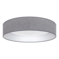 Brilagi - LED plafonsko svetlo VELVET SIMPLE LED/36W/230V 3000K Ø 55 cm sivo